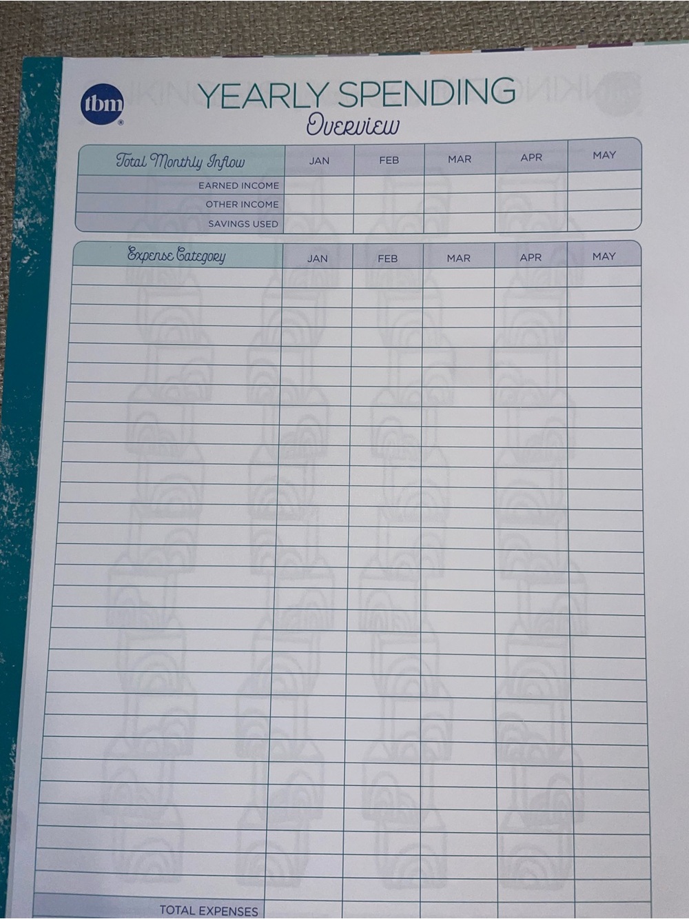 Full size budget by paycheck tbm budget spiral note book - Picture 9 of 15